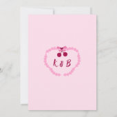 Invitation Cerise sur le dessus Fête des mariées amusante (Dos)