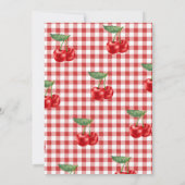 Invitation Cerise sur le haut ruban fantaisie fête d'annivers (Dos)