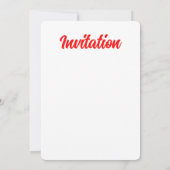 Invitation Cerises avec gouttes de ragoût (Dos)