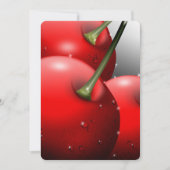 Invitation Cerises avec gouttes de ragoût (Devant)