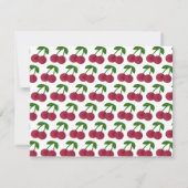 Invitation Cerises d'anniversaire d'été (Dos)
