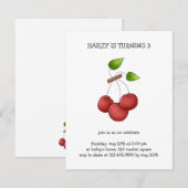 Invitation Cerises de pays (Devant / Derrière)