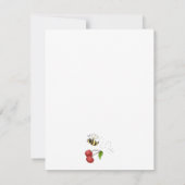 Invitation Cerises de pays ・ Abeilles et cerises (Dos)