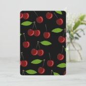 Invitation cerises noires (Debout devant)