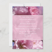Invitation cerisier rose fleurs mariage de printemps (Devant)