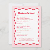 Invitation Cerisier Rouge Rose Vave Sur Le Top Bachelorette P (Dos)