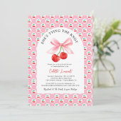 Invitation Cerry Bow Attache la Fête des mariées du noeud (Debout devant)