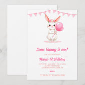 Invitation Certain Lapin a un an Invitation, Certain Lapin to (Devant / Derrière)