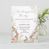 Invitation Certain Lapin est en route (Debout devant)