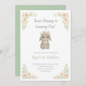 Invitation Certain Lapin fête son Premier Anniversaire Invita (Devant / Derrière)