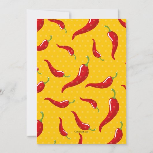 Invitation Certains aiment l'invitation au Chili Chaud (Dos)