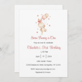 Invitation Certains lapin est une invitation, lapin une fête, (Devant / Derrière)