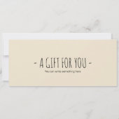 Invitation Certificat cadeau à la tortue modifiable pour les (Dos)