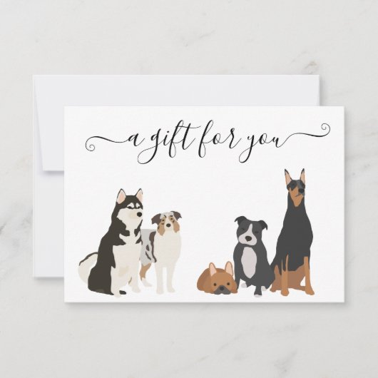 Invitation Certificat cadeau Chien Grooming Digital Vet Boari (Devant)