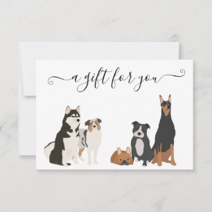 Invitation Certificat cadeau Chien Grooming Digital Vet Boari