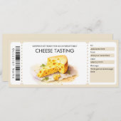 Invitation Certificat cadeau de dégustation de fromage d'aqua (Devant / Derrière)