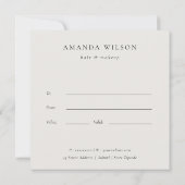 Invitation Certificat-cadeau de Ferne à feuillage Tropical no (Dos)