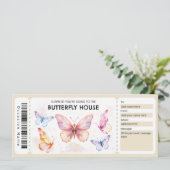 Invitation Certificat-cadeau de la Maison du Papillon (Debout devant)