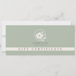 Invitation Certificat Cadeau de Spa de Tête Professionnel Mod