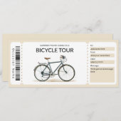 Invitation Certificat cadeau de visite à vélo modifiable (Devant / Derrière)