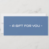 Invitation Certificat-cadeau du Centre Spatial (Dos)