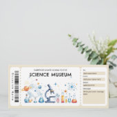 Invitation Certificat-cadeau du Musée des Sciences (Debout devant)