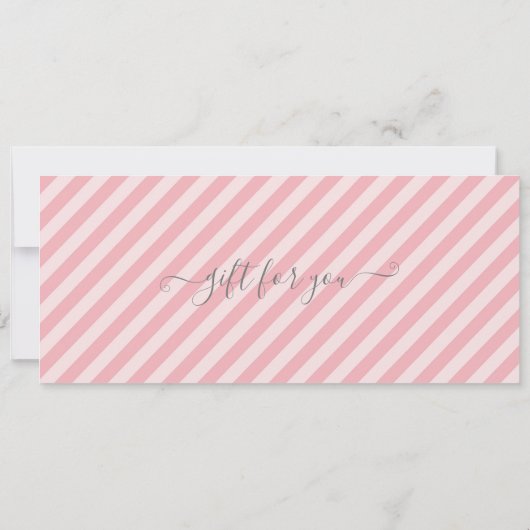 Invitation Certificat cadeau manucure Pedicure rose (Dos)