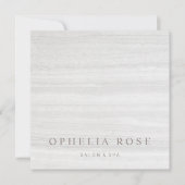 Invitation Certificat cadeau Marbre blanc simple et élégant (Devant)