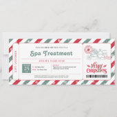 Invitation Certificat Cadeau Noël Jour de Spa (Devant)