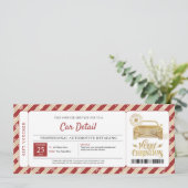 Invitation Certificat Cadeau Noël pour la préparation esthéti (Debout devant)