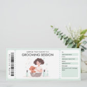 Invitation Certificat-cadeau pour animaux de compagnie ou pou (Debout devant)