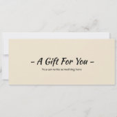 Invitation Certificat Cadeau pour Cours de Fabrication de Sus (Dos)