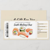 Invitation Certificat Cadeau pour un Cours de Fabrication de (Devant / Derrière)