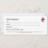 Invitation Certificat Cadeau Professionnel Simple avec Logo P (Devant)