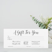 Invitation Certificat cadeau R+F (Debout devant)