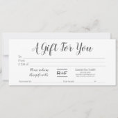 Invitation Certificat cadeau R+F (Devant)