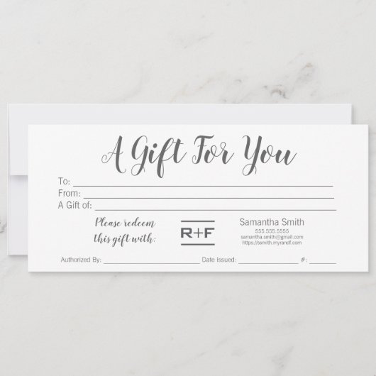 Invitation Certificat cadeau R+F (Devant)