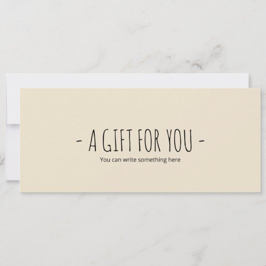 Invitation Certificat cadeau Rabbit modifiable (Dos)