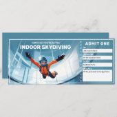 Invitation Certificat cadeau Skydiving intérieur, Sky Dive Ti (Devant / Derrière)