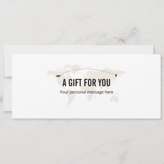 Invitation Certificat cadeau Surprise Africa Boarding Pass (Dos)