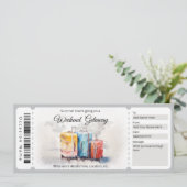 Invitation Certificat cadeau Surprise Weekend Getaway (Debout devant)