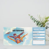 Invitation Certificat cadeau Tandem Skydiving (Debout devant)