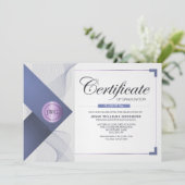 Invitation Certificat d'admission à l'obtention du diplôme (Debout devant)