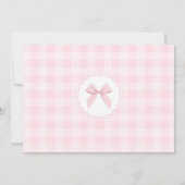 Invitation Certificat d'adoption de l'oie ridicule Gingham ro (Dos)