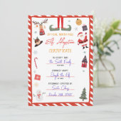 Invitation Certificat d'adoption Elf Adopter un Noël Elf (Debout devant)