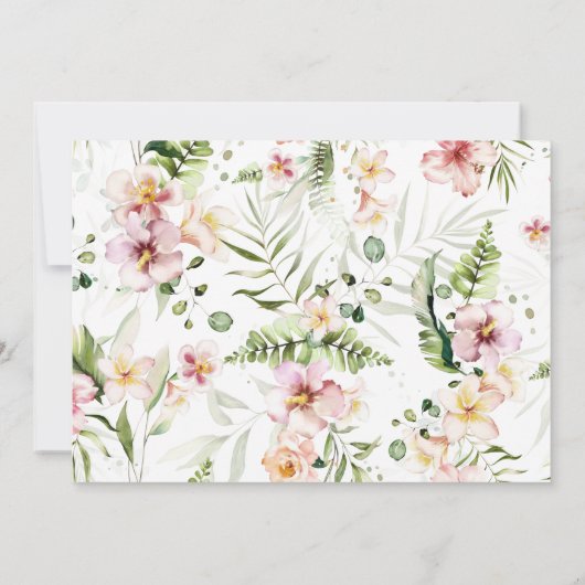 Invitation Certificat d'adoption Safari Wild Animaux (Dos)