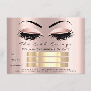 Invitation Certificat d'artiste de maquillage de Rose VIP Las