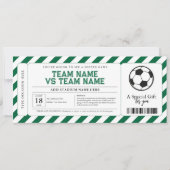 Invitation Certificat de billet de jeu cadeau surprise de foo (Devant)