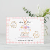 Invitation Certificat de célérité pour oeufs de Pâques person (Debout devant)