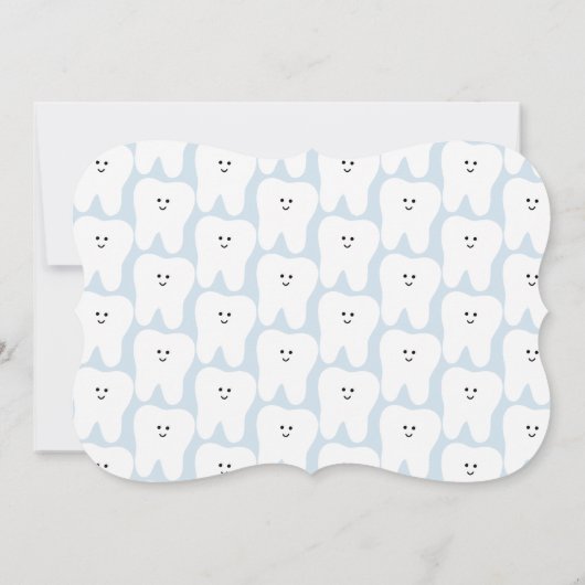 Invitation Certificat de filiation pour les dents garçon 2 (Dos)